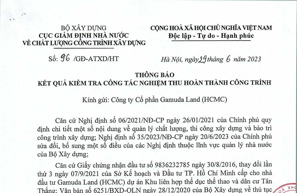 [Cập nhật] Thông tin pháp lý phân khu A5,A6 dự án Celadon City